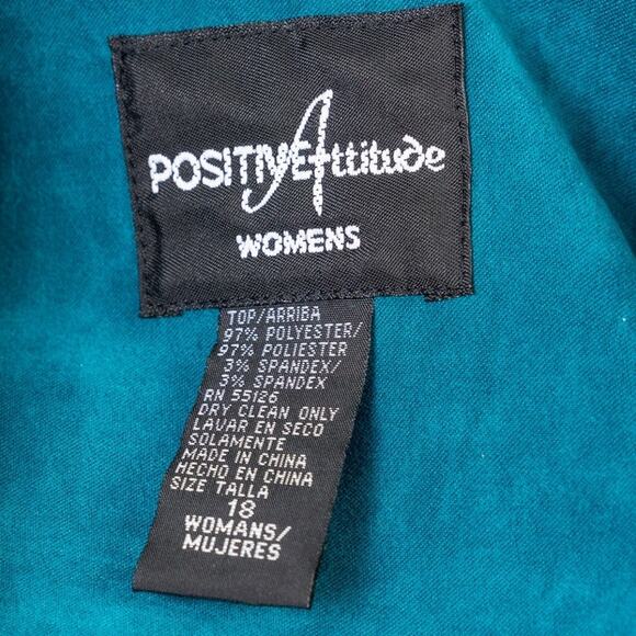 90s Western Cowgirl Core Accent Jacket W Shoulder Pads Sz 16 - Picture 5 of 5